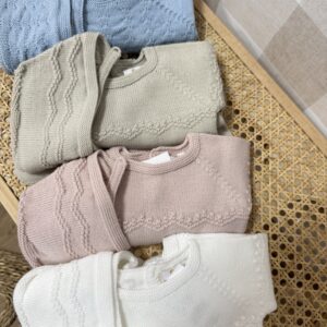 Conjunto primera puesta tres piezas punto