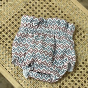 Braga étnico micro pana  azul/rosa