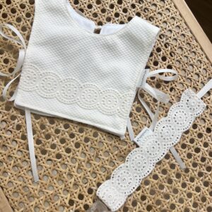 Babero Vida piqué beige ~ elige opción