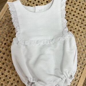 Pelele Piqué Blanco