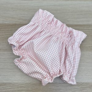 Braga estampado vichy mini rosa