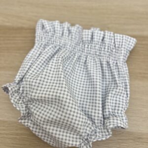 Braga estampado vichy mini azul