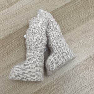 Botas de punto arena