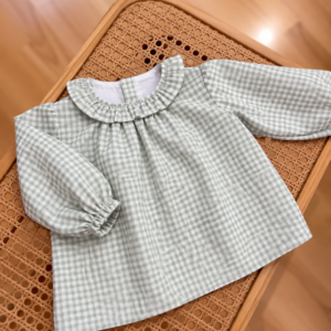 Camisa Vichy mini verde