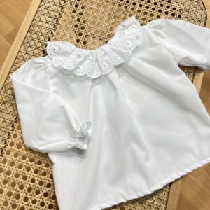 Camisa Blanca Tira bordada